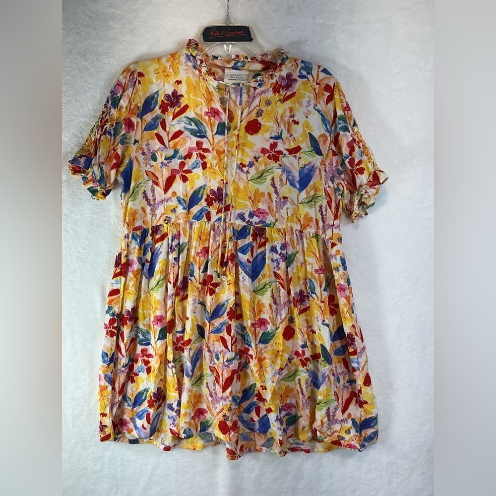 Vibrant Floral Mini Dress - Picture 3 of 6